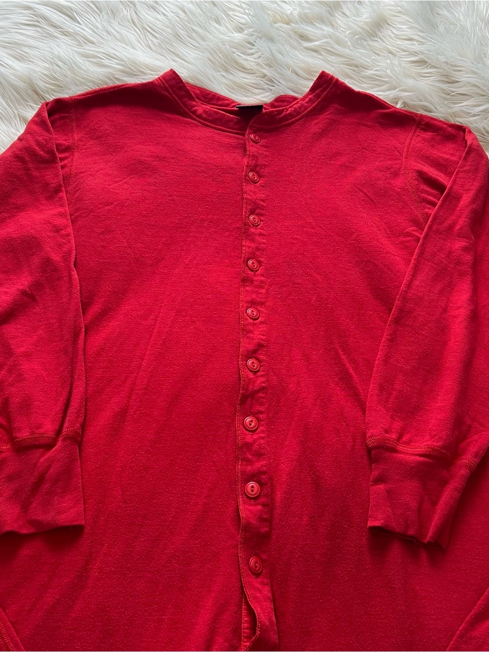 Vintage Duofold One Piece Suit Long Johns Mens XL Thermal Underwear Red USA - Picture 2 of 10